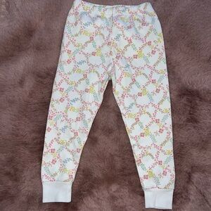 Kissy Kissy White Floral Joggers